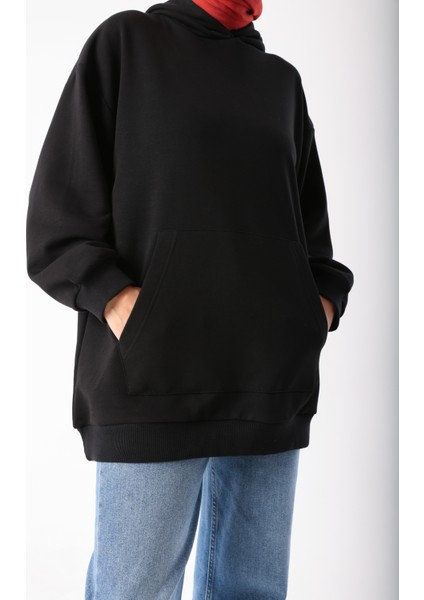 Kanguru Cepli Oversize Sweatshirt