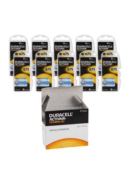 DURACELL675 İŞİTME CİHAZI PİLİ 60 Adet