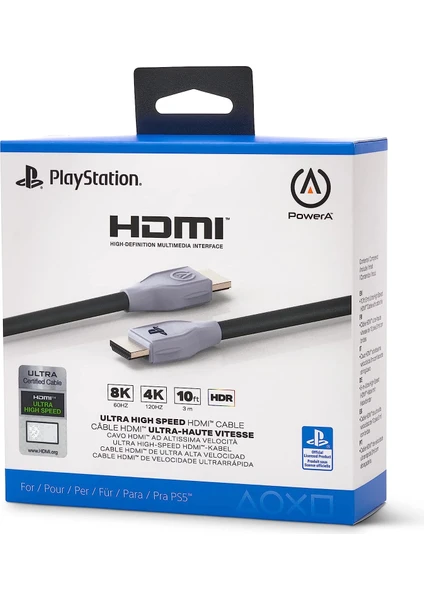 Ps5 Ultra High Speed HDMI Kablo Lisanslı Playstation 5