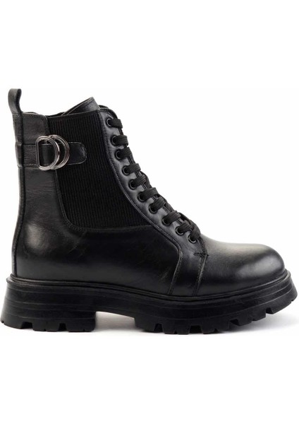 Siyah Leather Kadın Bot & Bootie K02180034003 fiyatları