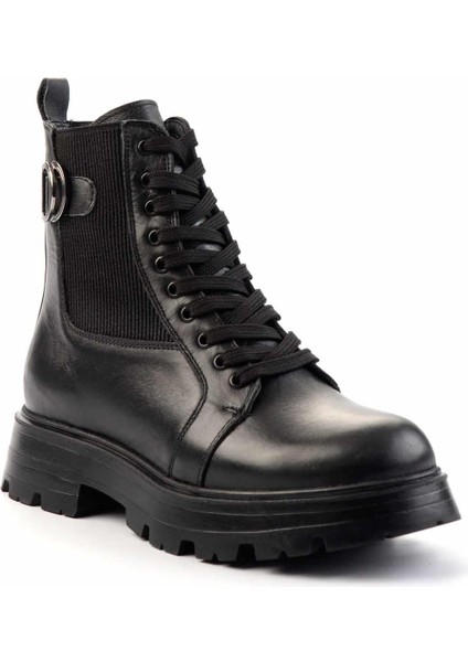 Siyah Leather Kadın Bot & Bootie K02180034003 modelleri