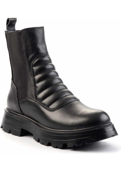 Siyah Leather Kadın Bot & Bootie K02180034103 modelleri