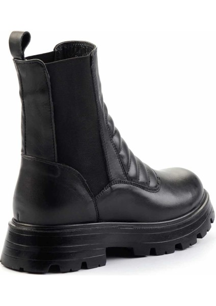 Siyah Leather Kadın Bot & Bootie K02180034103 fırsatları