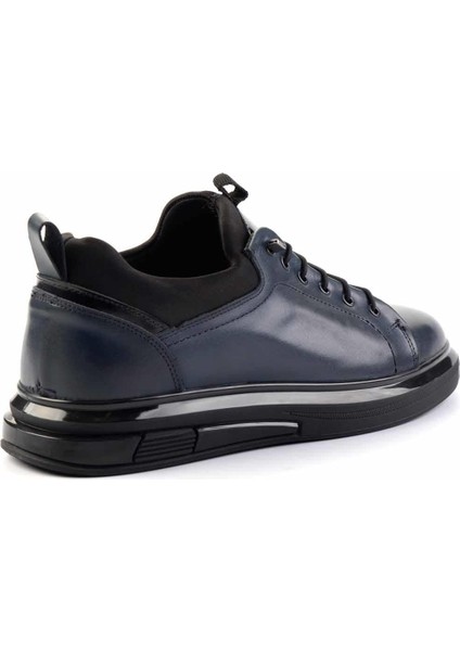 Lacivert Siyah Rugan Leather Erkek Casual Ayakkabı E01401081203 fırsatları