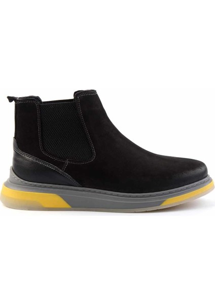Siyah Nubuk Leather Erkek Bot & Bootie E02585500201