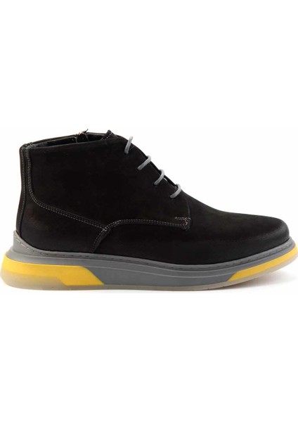 Siyah Nubuk Leather Erkek Bot & Bootie E02585500501