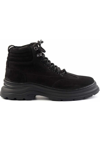 Siyah Nubuk Leather Erkek Bot & Bootie E02585803601