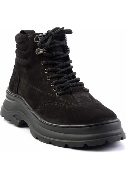 Siyah Nubuk Leather Erkek Bot & Bootie E02585803601