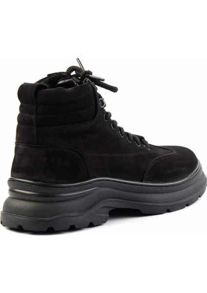 Siyah Nubuk Leather Erkek Bot & Bootie E02585803601