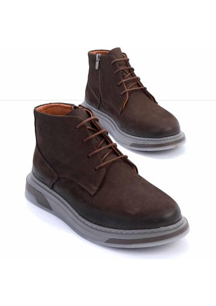 Kahve Nubuk Leather Erkek Bot & Bootie E02585500501