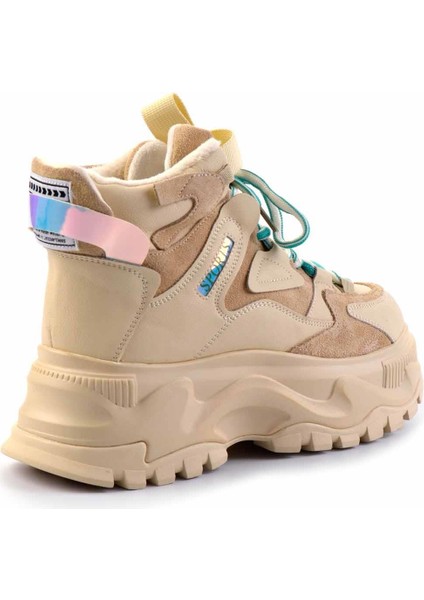 Nude Leather Kadın Bot & Bootie K02185034203