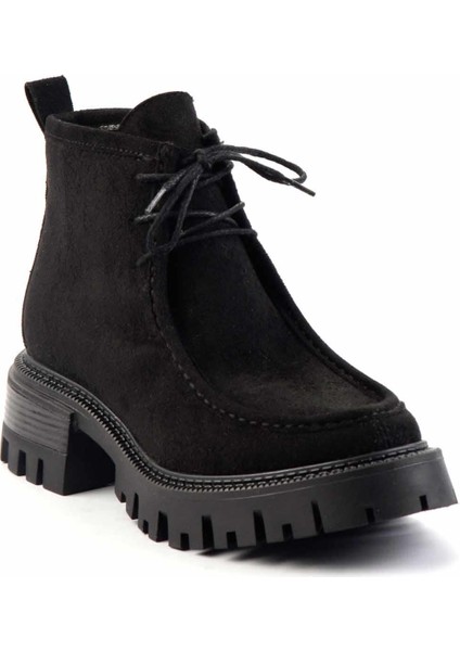 Siyah Süet Kadın Bot & Bootie K02429156102 modelleri