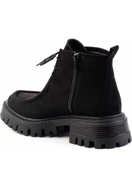 Siyah Süet Kadın Bot & Bootie K02429156102 fırsatları