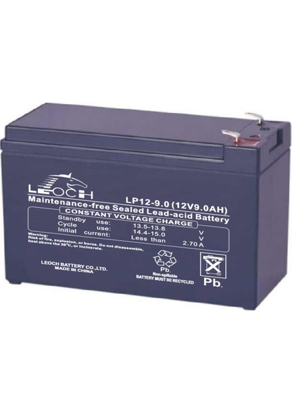 12 Volt 9 Ah Akü Leoch