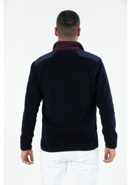 Erkek Anti-Pilling Tüylenme Yapmayan Soğuga Dayanıklı Tam Fermuarlı Dik Yaka sweatshirt Polar ceket 9744 modelleri