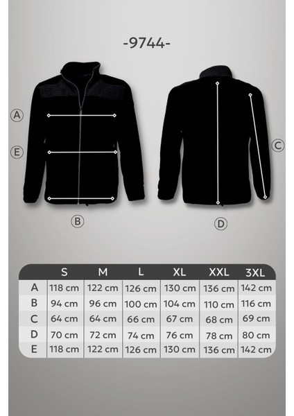 Erkek Anti-Pilling Tüylenme Yapmayan Soğuga Dayanıklı Tam Fermuarlı Dik Yaka sweatshirt Polar ceket 9744 indirimleri