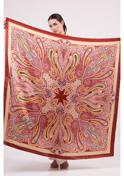 Saf Ipek Şal Fular | 140 cm | Etro Desen 2 fiyatları