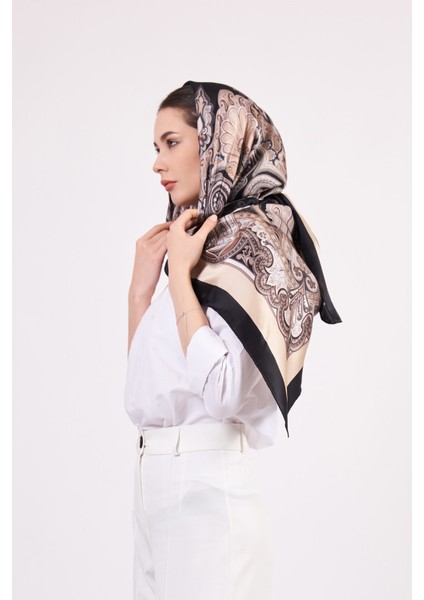 Saf Ipek Şal Fular | 140 cm | Etro Desen 5