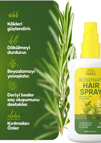 Mixoil Rosemary Hair Sprey Biberiye Saç Spreyi 200 Ml fiyatları