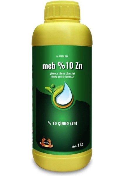 %10 Zn Çinkolu Sıvı Yaprak Gübresi 1 Litre