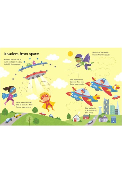 Wipe- Clean Superhero Activities