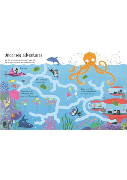 Wipe- Clean Superhero Activities
