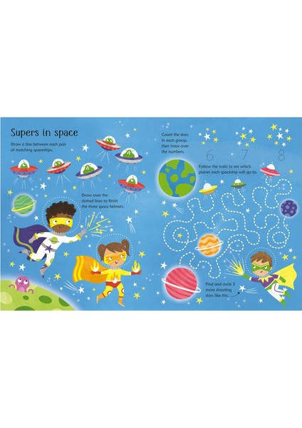 Wipe- Clean Superhero Activities
