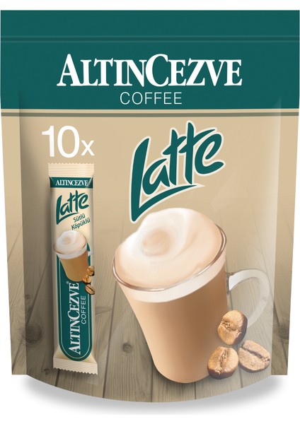 Üç Yıldız Altıncezve Latte Sütlü Köpüklü Tek Içimlik 10' Lu