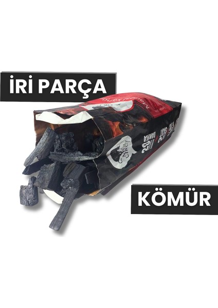 Prime Bio Karbon Mangal & Barbekü Kömürü (Iri Parça) - 12 kg