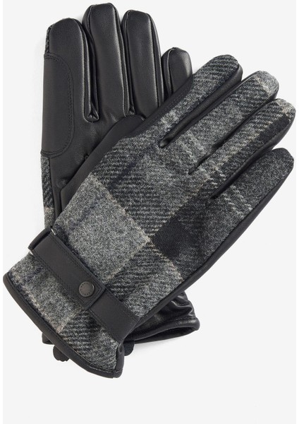 Newbrough Tartan Eldiven BK11 Black/grey