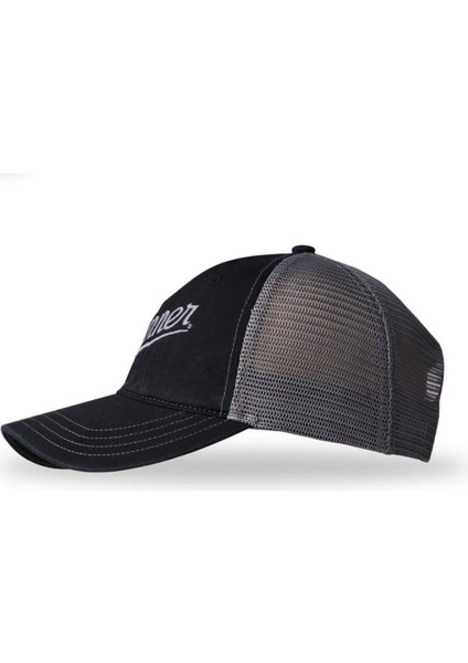 Embroidered Şapka Black/gray