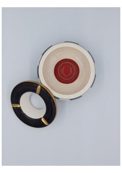 Büyük Kapaklı Küllük | Anneler Günü İçin Hediyelik Kül Tablası | Rüzgar Geçirmez Hediyelik Küllük Altın Yaldızlı fırsatları