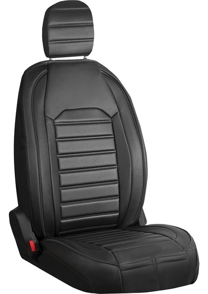 fiat Egea Hb Uyumlu Lüks Deri Oto Koltuk Kılıfı Ön Arka Takım Set Giydirme Model Siyah