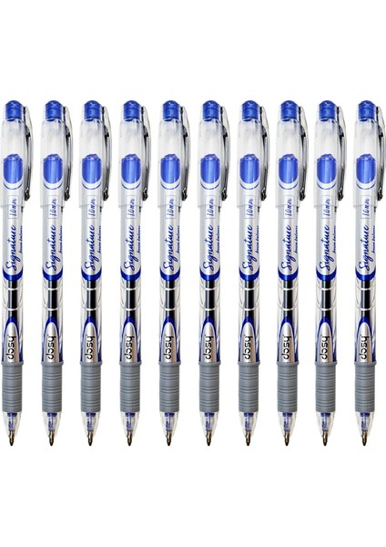 Signature 1.0 mm Jel Imza Kalemi Mavi 10 Adet