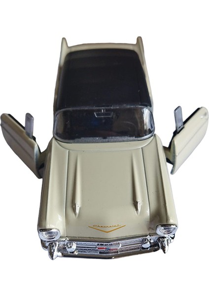 Lisanslı 1957 Chevrolet Bel Air Çek Bırak Model Metal Araba (1:34)