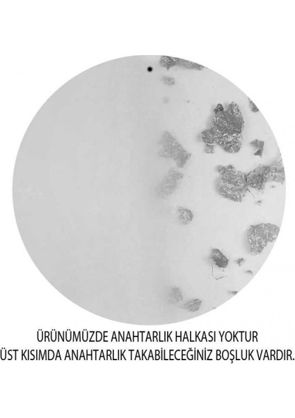 50 Adet Epoksi Yuvarlak 5 cm Anahtarlık Modeli Gümüş Pk:1