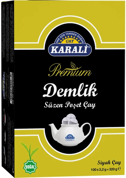 Karali Çay Premium Demlik Poşet Siyah Çay 100'lü