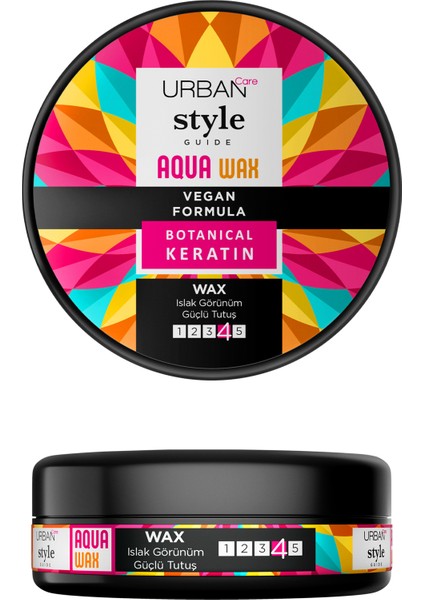 URBAN Care Style Guide Islak Görünüm Sağlayan Wax - Güçlü Tutuş - Vegan - 100 ML