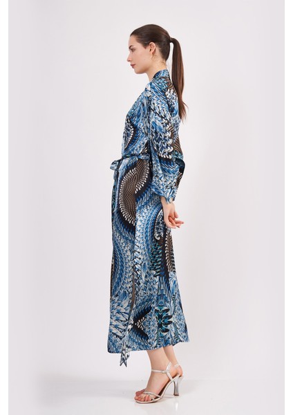 Nomads Felt Ipek Uzun Kimono Kaftan | Ikat Desen 11 | Nomads Felt