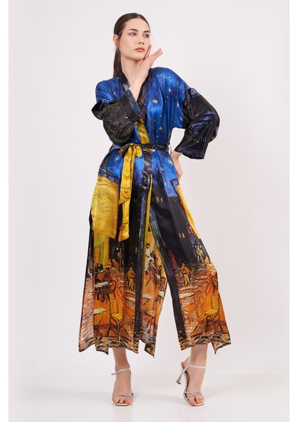 Nomads Felt Ipek Uzun Kimono | Van Gogh Cafe Terrace At Night | Nomads Felt