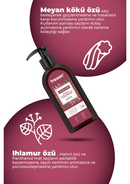 Meyan Kökü Yoğun Nemlendirici Sülfatsız Bakım Saç Kremi 300 ml