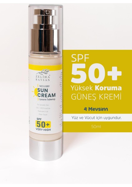 Hassas Ciltler Için Yüksek Koruma güneş Kremi Spf 50+