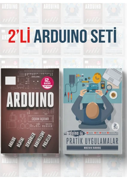 Dikeyeksen Yayın Dağıtım 2'li Arduino Eğitim Seti (2 Kitap)