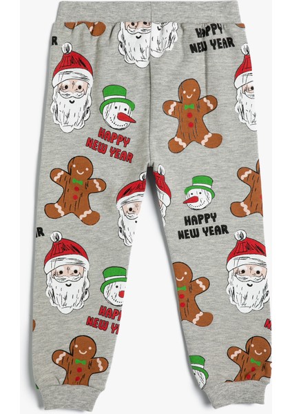 Jogger Eşofman Altı Yılbaşı Temalı Baskı Detaylı fiyatları