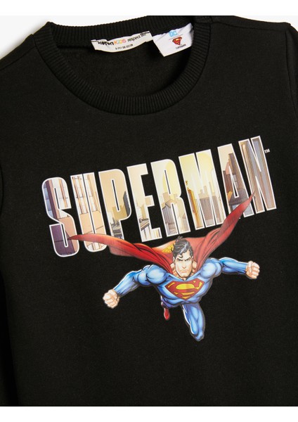 Spiderman Sweat Lisanslı Uzun Kollu Bisiklet Yaka Şardonlu modelleri