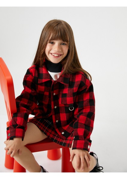 Gömlek Ceket Cep Detaylı Uzun Kollu modelleri