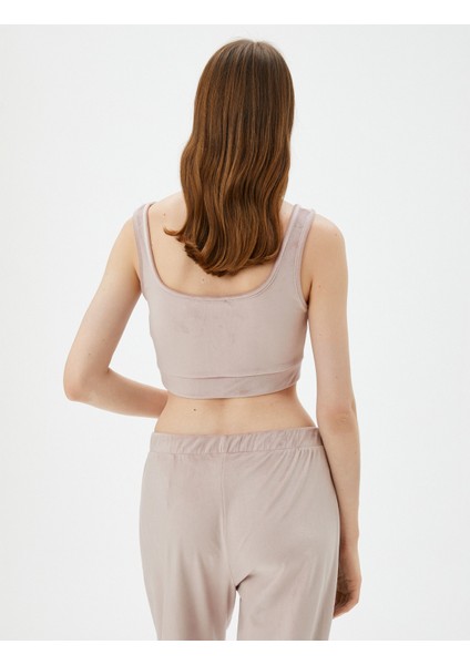 Kadife Crop Pijama Üstü Yumuşak Dokulu fırsatları
