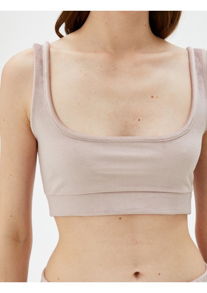 Kadife Crop Pijama Üstü Yumuşak Dokulu indirimleri