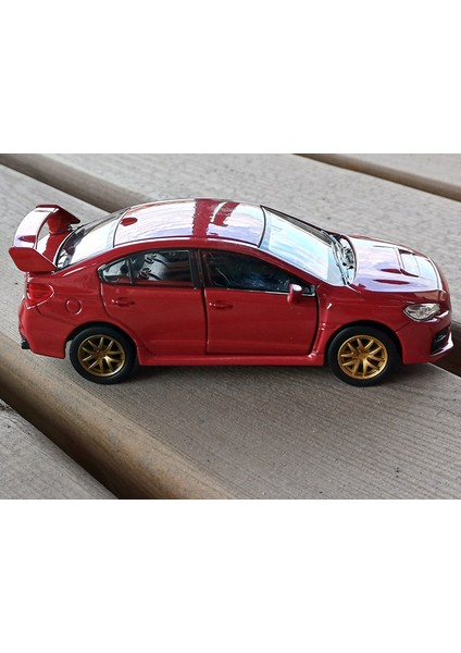 Lisanslı Subaru Wrz Stı Çek Bırak Model Metal Araba (1:34) 43693D