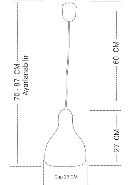 23 cm x 27 cm x 87 Rustik Jüt Halatlı Sarkıt Lamba Avize Keten Ip Başlık Küre Top Sarkıt Avize Huni